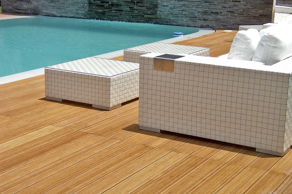 Poolside Bamboo Decking