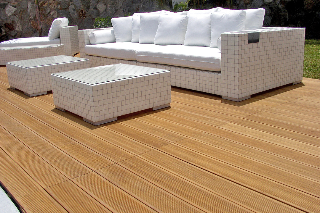 Poolside Bamboo Decking