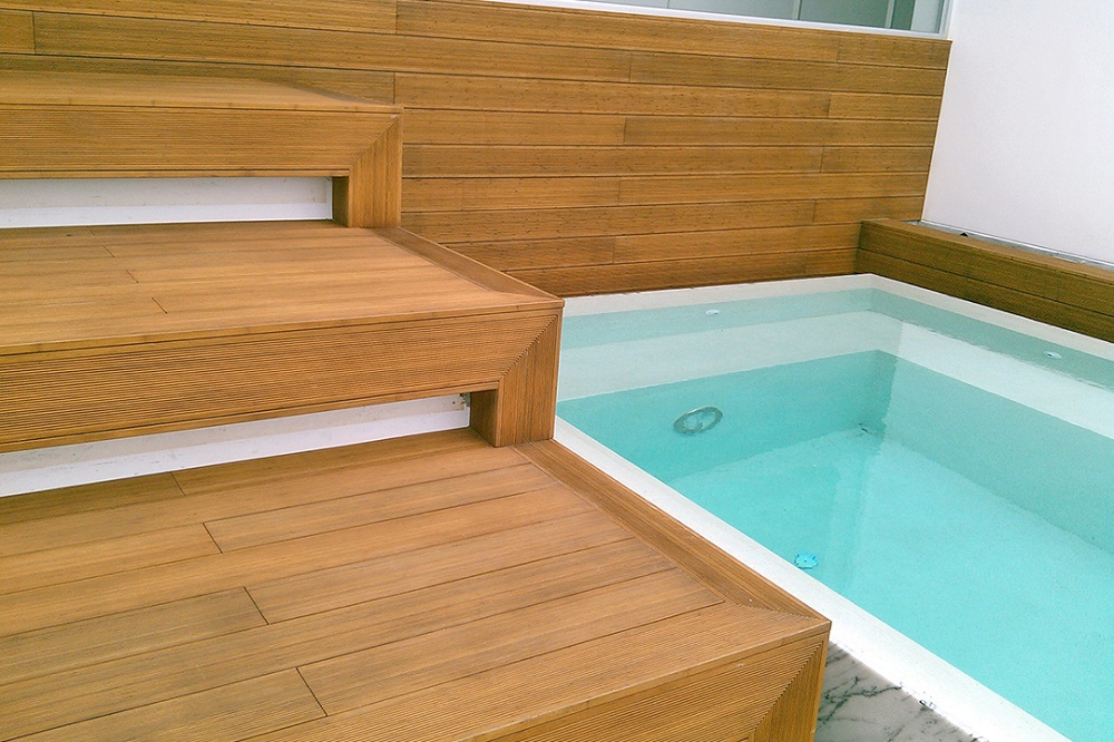 Poolside Bamboo Decking