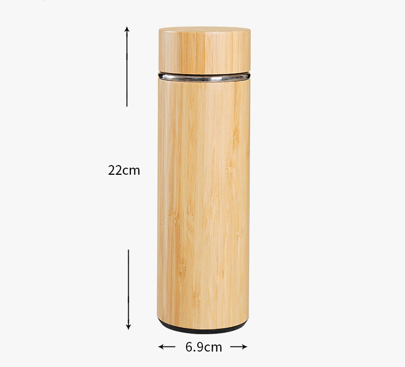 Bamboo Thermos Cup Dimensions