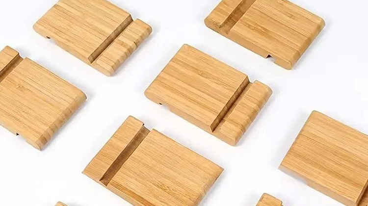Carbonized Bamboo Phone Stand