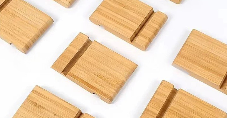 Carbonized Bamboo Phone Stand