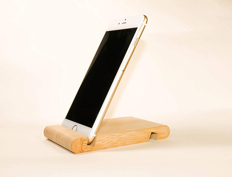 Carbonized Bamboo Phone Stand