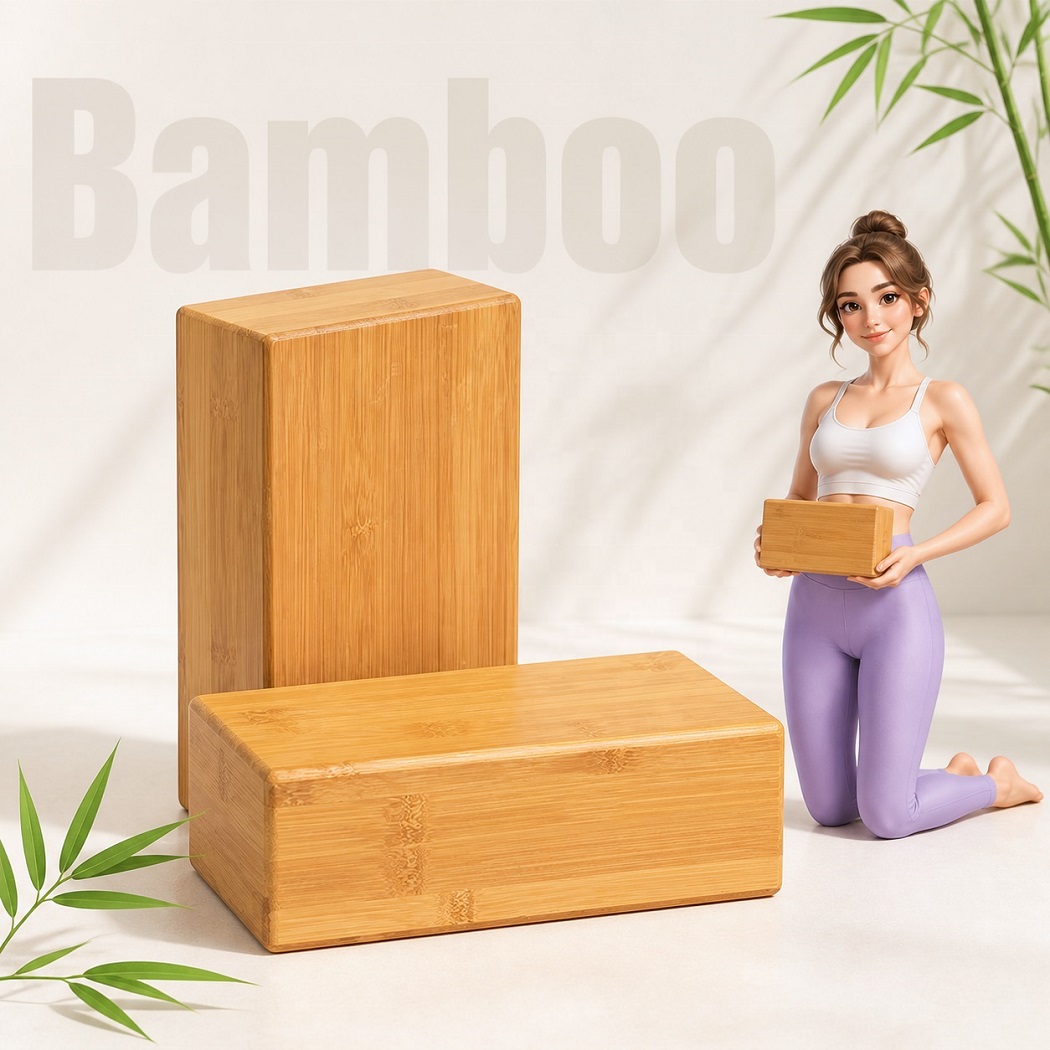 Bamboo Yoga Blocks and Accessories