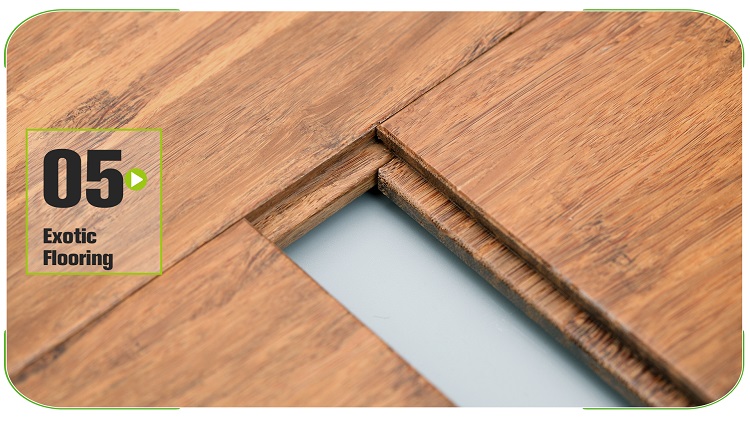 Carbonized Solid Strand Woven Bamboo Flooring Material Texture