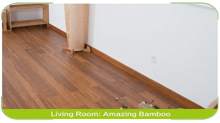 Caramel Solid Click Strand Woven Bamboo Flooring Premium Retail Interior
