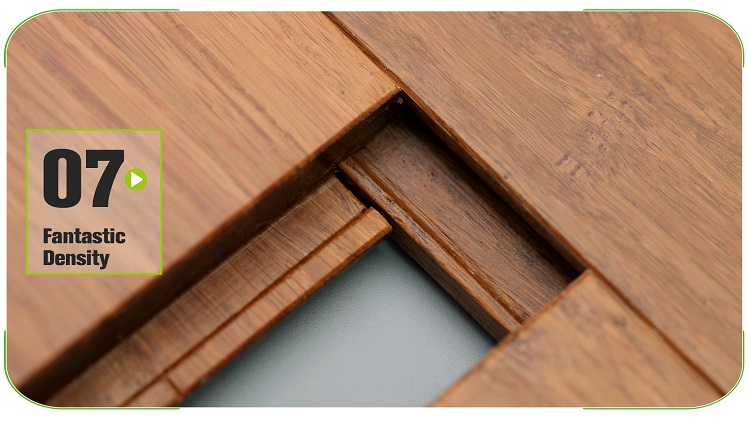 Caramel Solid Click Strand Woven Bamboo Flooring Production Inspection