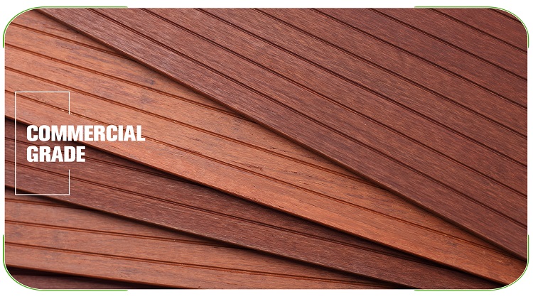 Small Groove Brown Fused Bamboo Decking Product Details