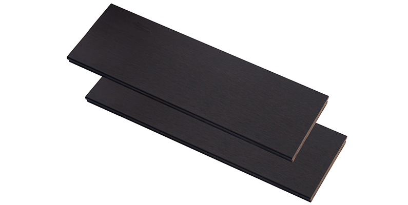 Flat Side Dark Carbonized Strand Woven Bamboo Decking