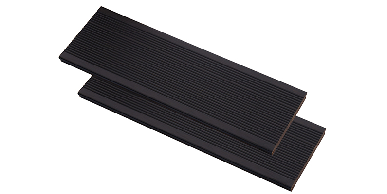 Small Ripple Dark Carbonized Strand Woven Bamboo Decking