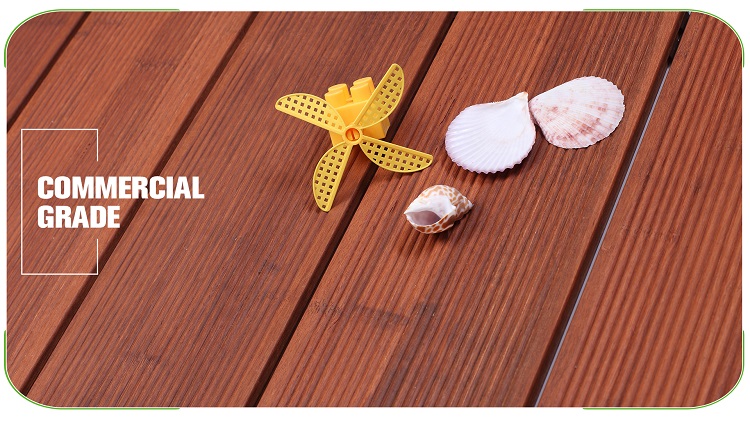 Small Ripple Brown Bamboo Decking Product Details