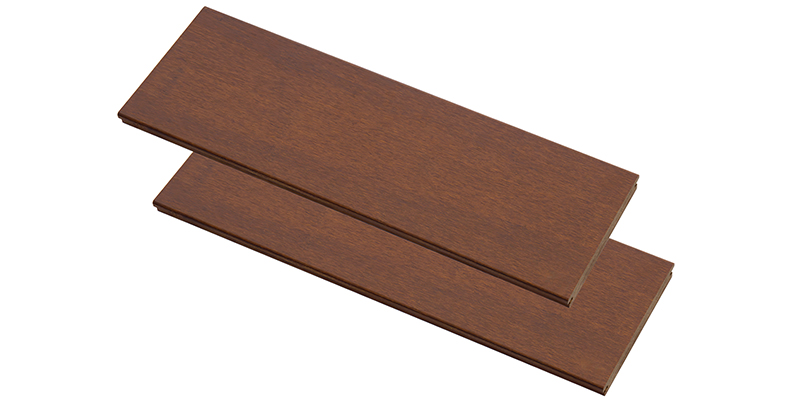 Flat Side Brown Strand Bamboo Composite Decking