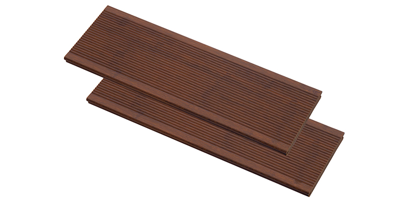 Small Ripple Brown Strand Woven Bamboo Decking
