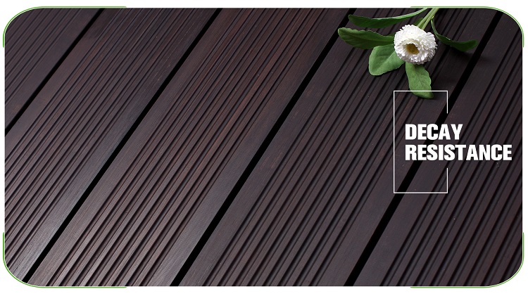 Big Wave Extreme Dark Bamboo Decking Texture