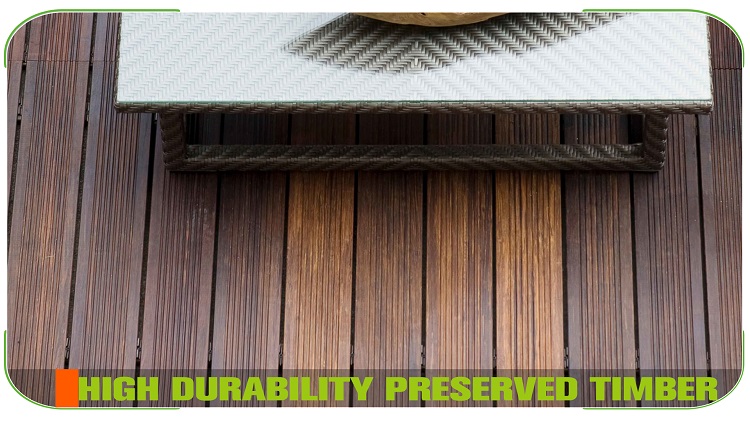 Big Wave Extreme Dark Bamboo Decking Commercial Plaza Layout
