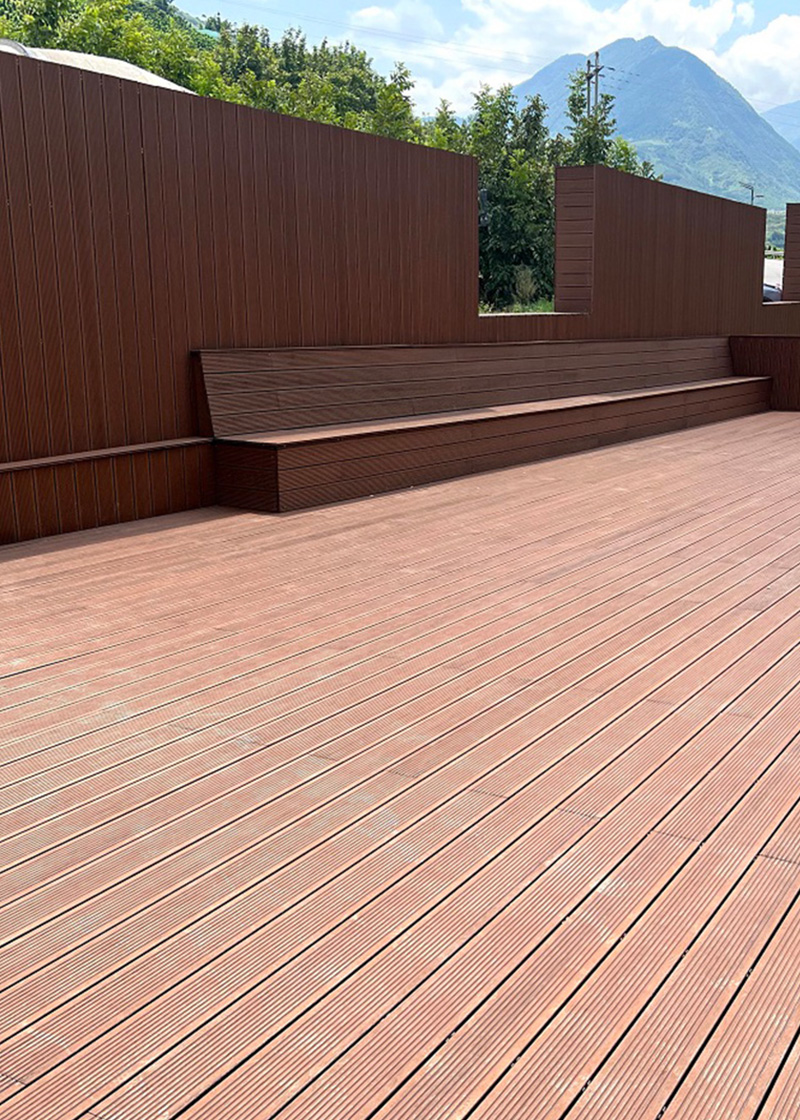 bamboo decking brown color deep grove