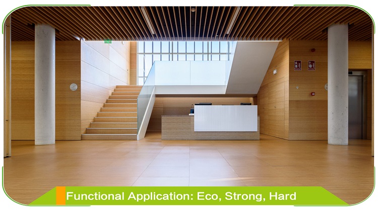 Horizontal Caramel Bamboo Plywood Designer Furniture Detail