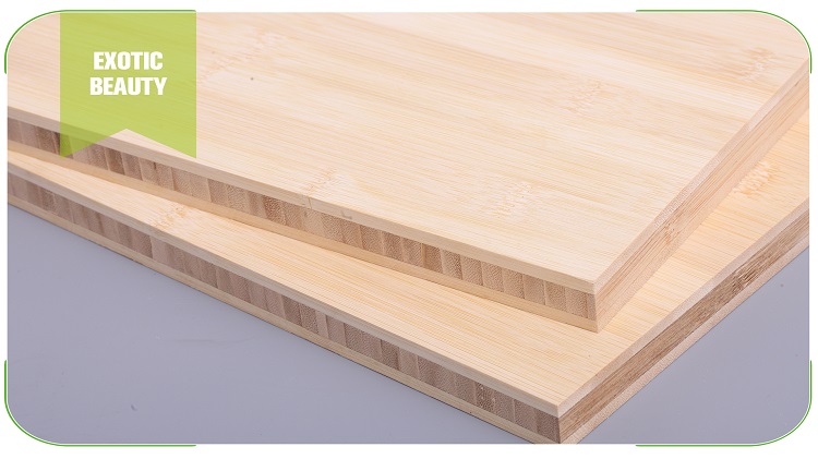 20mm Horizontal Natural Bamboo Plywood Multi-Layer Cross Section