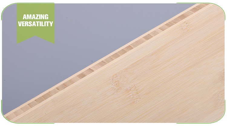 20mm Horizontal Natural Bamboo Plywood Raw Sheet Surface