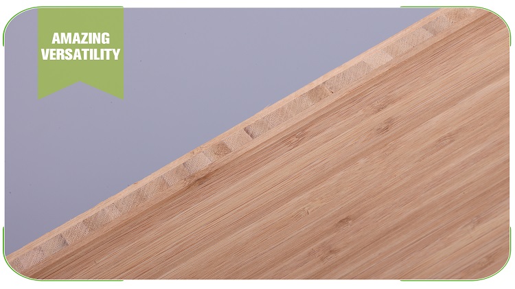 20mm Vertical Caramel Bamboo Plywood Raw Sheet Surface