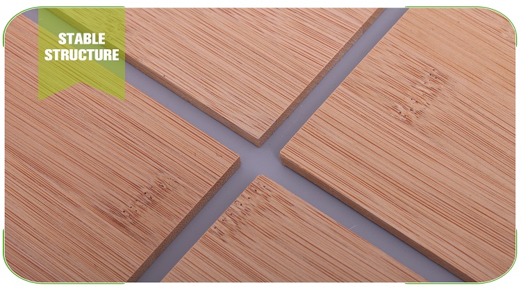5mm Horizontal Caramel Bamboo Panel Face Detail