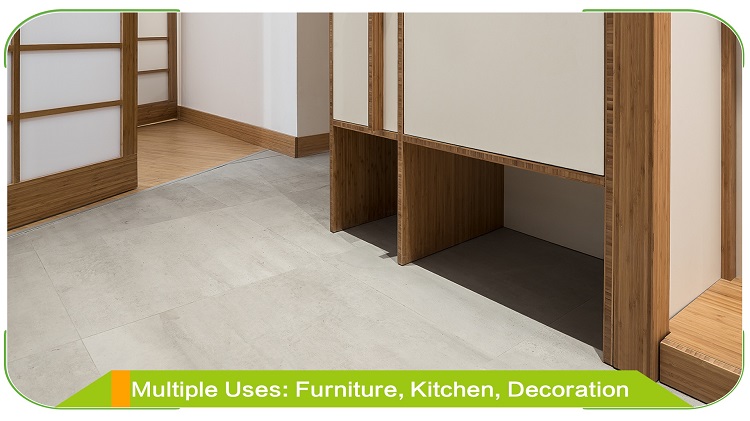 Horizontal Caramel Bamboo Panel High-End Retail Showroom Fixtures