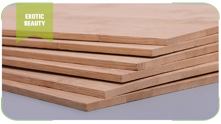 5mm Horizontal Caramel Bamboo Panel Edge Detail