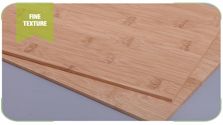 5mm Horizontal Caramel Bamboo Panel Raw Slab Stock
