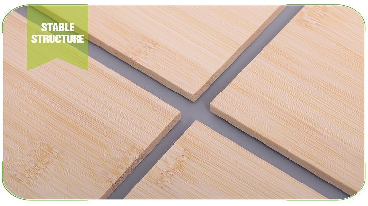 5mm Horizontal Natural Bamboo Panel Face Detail
