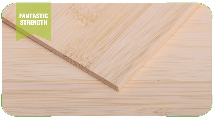 5mm Horizontal Natural Bamboo Panel Texture Profile