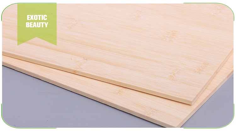 5mm Horizontal Natural Bamboo Panel Edge Detail