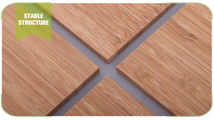 5mm Vertical Caramel Bamboo Panel Face Detail