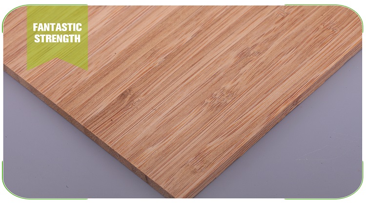 5mm Vertical Caramel Bamboo Panel Texture Profile