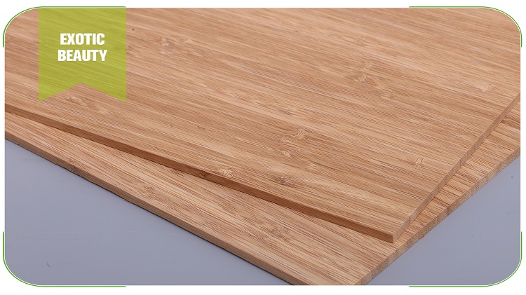 5mm Vertical Caramel Bamboo Panel Edge Detail