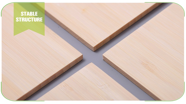5mm Vertical Natural Bamboo Panel Face Detail