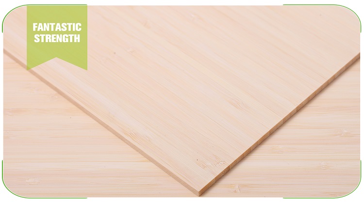 5mm Vertical Natural Bamboo Panel Texture Profile