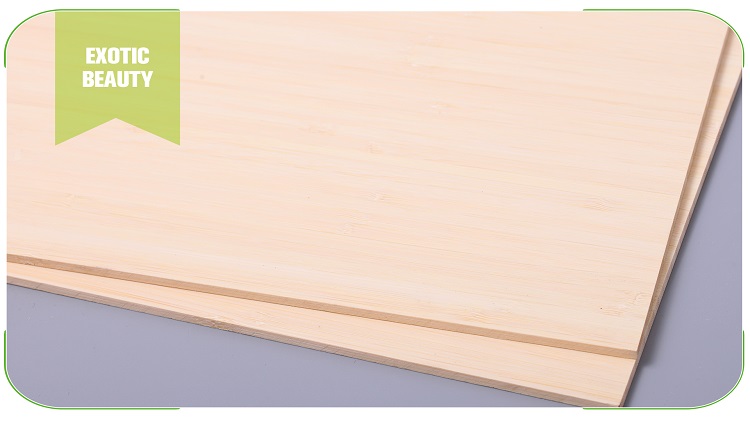 5mm Vertical Natural Bamboo Panel Edge Detail