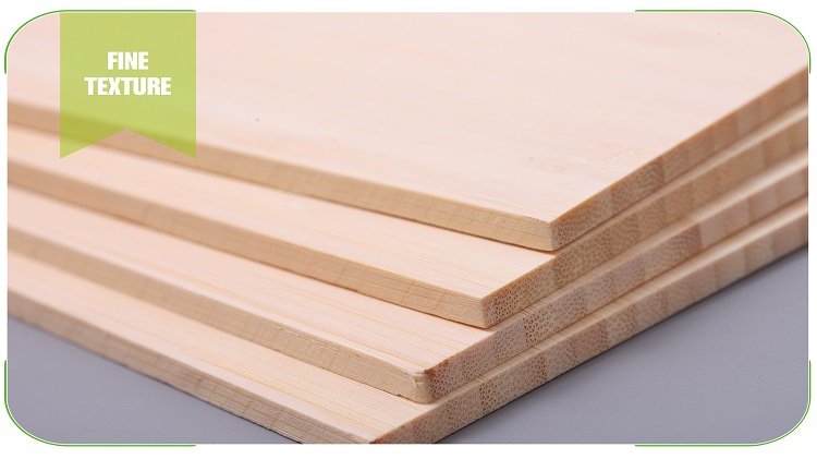 5mm Vertical Natural Bamboo Panel Raw Slab Stock