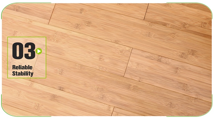 Horizontal Carbonized Solid Bamboo Flooring Back Grooves