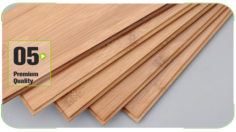 Horizontal Carbonized Solid Bamboo Flooring Surface Texture
