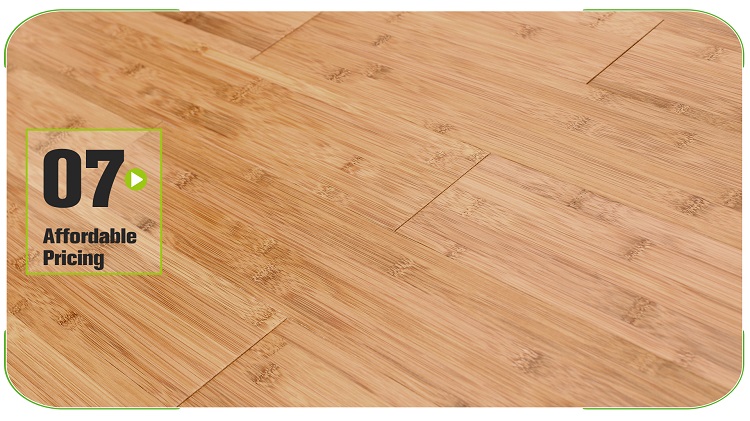 Horizontal Carbonized Solid Bamboo Flooring Stock