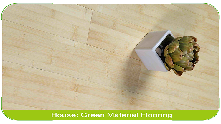 Horizontal Natural Solid Bamboo Flooring Commercial Project