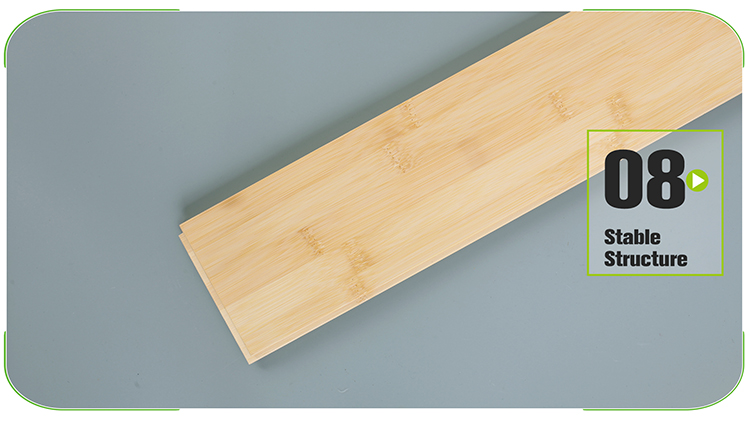 Horizontal Natural Solid Bamboo Flooring Profile