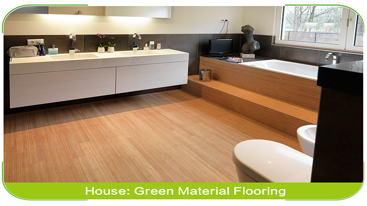 Vertical Carbonized Solid Bamboo Flooring Commercial Project