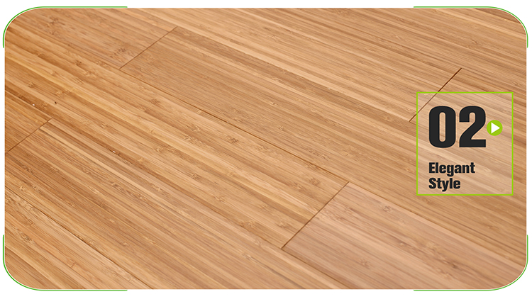 Vertical Carbonized Solid Bamboo Flooring Edge Detail
