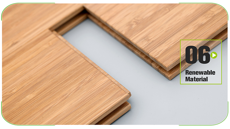 Vertical Carbonized Solid Bamboo Flooring Glow