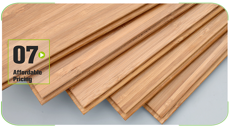 Vertical Carbonized Solid Bamboo Flooring Stock