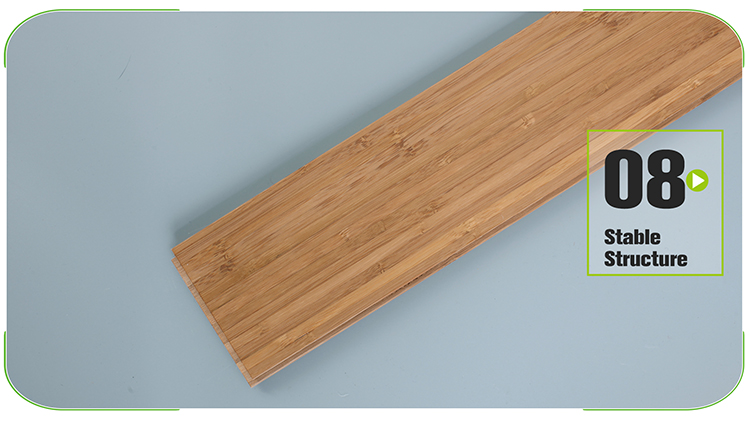 Vertical Carbonized Solid Bamboo Flooring Profile