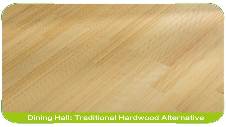 Vertical Natural Solid Bamboo Flooring Bedroom Scene