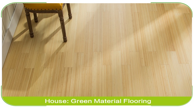 Vertical Natural Solid Bamboo Flooring Commercial Project